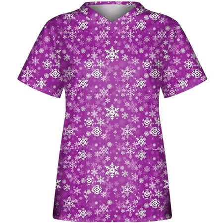 qucoqpe Womens Plus Size Scrubs Women V-Neck Chriatmas Snow Printing Workout Pokets Nurse Uniforms Short Sleeve Blouse Pullovers Top Casual Nurse Shirts Scrubs on Clearance
qucoqpe Womens Plus Size Scrubs Women V-Neck Chriatmas Snow Printing Workout Pokets Nurse Uniforms Short Sleeve Blouse Pullovers Top Casual Nurse Shirts Scrubs on Clearance
