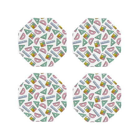 Drink Coasters Set of 4 Math ruler Print colorful Leather Coasters for Coffee Table Protector Heat Resistant Cute Coasters for Home Decor Housewarming Gifts Bar Kitchen 4 Inch Octagon
Drink Coasters Set of 4 Math ruler Print colorful Leather Coasters for Coffee Table Protector Heat Resistant Cute Coasters for Home Decor Housewarming Gifts Bar Kitchen 4 Inch Octagon