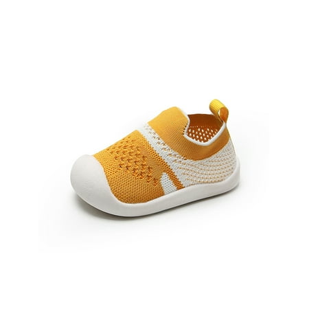 UKAP Little Kid Flats Knit Upper Sneakers Slip On Walking Shoes Breathable Mesh Prewalker Girls Boys Non-slip Comfort Yellow 4C
UKAP Little Kid Flats Knit Upper Sneakers Slip On Walking Shoes Breathable Mesh Prewalker Girls Boys Non-slip Comfort Yellow 4C