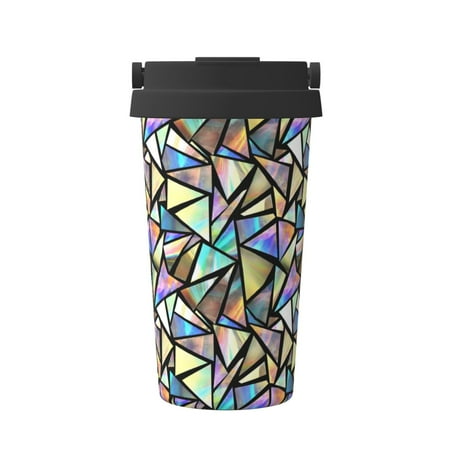 Fuzoiu Colored Glass Print Stainless Steel Travel Mug Vacuum Insulated Coffee Travel Mug Reusable Coffee Cup for Hot and Cold
Fuzoiu Colored Glass Print Stainless Steel Travel Mug Vacuum Insulated Coffee Travel Mug Reusable Coffee Cup for Hot and Cold