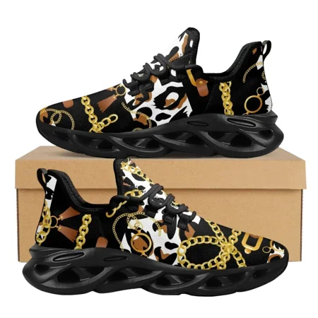 Fashion Leopard Women Platform Shoes Gold Baroque Chain Design Lady Couple Travel Mesh Sneaker Flat Footwear 2024
Fashion Leopard Women Platform Shoes Gold Baroque Chain Design Lady Couple Travel Mesh Sneaker Flat Footwear 2024