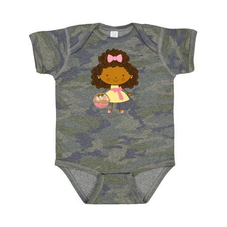 Inktastic Easter African American Girl Gift Baby Girl Bodysuit