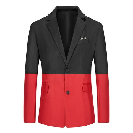 Men s 1 Button Business Dress Blazers Color Block Slim Fit Casual Long Sleeve Lapel Suit Jacket Daily Formal Coat Fahsion Casual Regular Fit Jackets for Wedding Party
Men s 1 Button Business Dress Blazers Color Block Slim Fit Casual Long Sleeve Lapel Suit Jacket Daily Formal Coat Fahsion Casual Regular Fit Jackets for Wedding Party