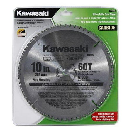 Kawasaki 841690 10-In. Circular Saw Blade - 60T