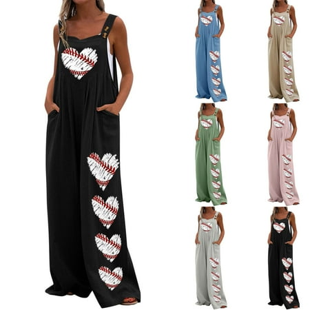 Xihbxyly Jumpsuits for Women Women s Jumpsuits Rompers & Overalls Maternity Jumpsuit Overalls Loose Fit Cold Shoulder Jumpsuit Solid Button Suspender Jumpsuits Wide Pocket Leg Pant Clearance Items