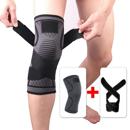 Knee Brace Compression Sleeve with Strap for Best Support-Compression belt knitted sports knee pads badminton running fitness knee pads outdoor mountaineering knee pads
Knee Brace Compression Sleeve with Strap for Best Support-Compression belt knitted sports knee pads badminton running fitness knee pads outdoor mountaineering knee pads