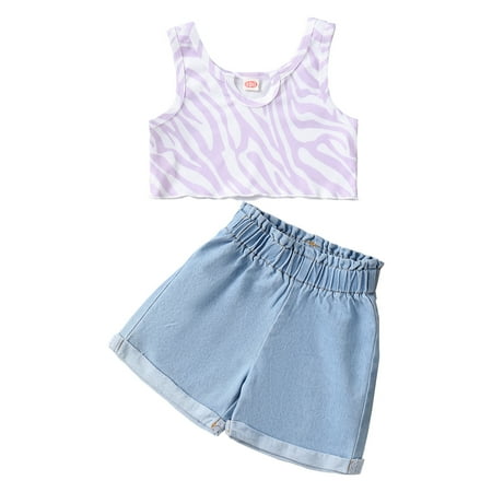 Infant Baby Girls Clothes 4Y Toddler Girls Summer Short Outfit Sets 5Y Sleeveless Tank Tops Elastic Denim Shorts 2PCS Set Blue
Infant Baby Girls Clothes 4Y Toddler Girls Summer Short Outfit Sets 5Y Sleeveless Tank Tops Elastic Denim Shorts 2PCS Set Blue
