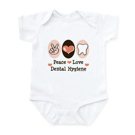 CafePress - Peace Love Dental Hygiene Infant Bodysuit - Baby Light Bodysuit Size Newborn - 24 Months
CafePress - Peace Love Dental Hygiene Infant Bodysuit - Baby Light Bodysuit Size Newborn - 24 Months