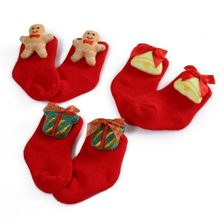 3 Packs Infant Toddler Christmas Holiday Winter Warm Socks Ankle Crew Socks For Children Girls Boys 0-1Y
3 Packs Infant Toddler Christmas Holiday Winter Warm Socks Ankle Crew Socks For Children Girls Boys 0-1Y
