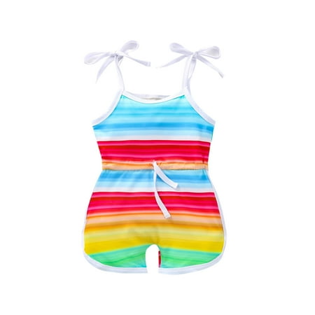 Infant Girls Bodysuits Halter Rainbow Printed Suspender Sleeveless Striped Newborn Kids Children Loose Fashion Outwear Leisure Spring Summer Rompers Jumpsuits
Infant Girls Bodysuits Halter Rainbow Printed Suspender Sleeveless Striped Newborn Kids Children Loose Fashion Outwear Leisure Spring Summer Rompers Jumpsuits