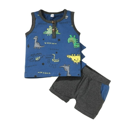 QWERTYU Newborn Infant Baby Toddler Boy Summer Outfits T Shirts and Shorts Set Short Sleeve Clothes Set 0-2Y Blue 92
QWERTYU Newborn Infant Baby Toddler Boy Summer Outfits T Shirts and Shorts Set Short Sleeve Clothes Set 0-2Y Blue 92
