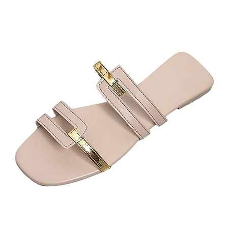 Cathalem Women s New Summer Style European And American Large Foreign Trade Color Matching Fashion Flat Sandals WH1 39
Cathalem Women s New Summer Style European And American Large Foreign Trade Color Matching Fashion Flat Sandals WH1 39