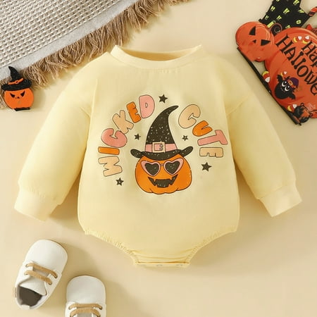 Yiwula Toddler Boys Girls Long Sleeve Letter Pumpkins Print Romper Bodysuit For Children Clothes
Yiwula Toddler Boys Girls Long Sleeve Letter Pumpkins Print Romper Bodysuit For Children Clothes