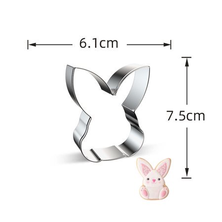 SEARCHI Cookie Cutters Easter Fun Cookie Cutter with Easter Bunny Egg and Carrot
SEARCHI Cookie Cutters Easter Fun Cookie Cutter with Easter Bunny Egg and Carrot