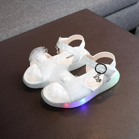 Qepwscx Children Led Light Sandals Girls Lace Bow Princess Soft Bottom Luminous Shoes Clearance
Qepwscx Children Led Light Sandals Girls Lace Bow Princess Soft Bottom Luminous Shoes Clearance
