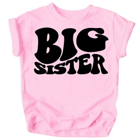 Olive Loves Apple Big Sister Retro Wavy Matching Sibling Shirts Black on Pink Shirt 18 Months
Olive Loves Apple Big Sister Retro Wavy Matching Sibling Shirts Black on Pink Shirt 18 Months