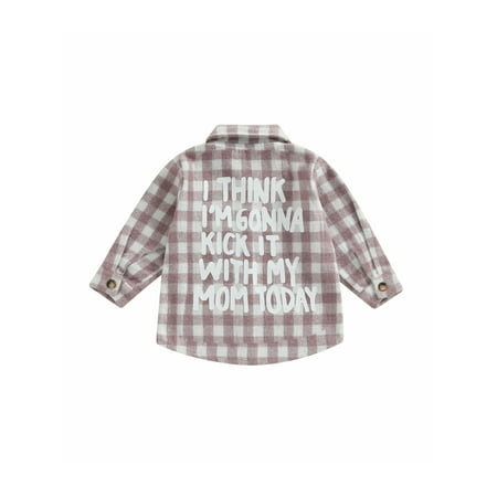 Toddler Baby Girl Boy Plaid Shirt Long Sleeve Button Down Letter Jacket Coat Outwear Fall Winter Clothes Outfit
Toddler Baby Girl Boy Plaid Shirt Long Sleeve Button Down Letter Jacket Coat Outwear Fall Winter Clothes Outfit