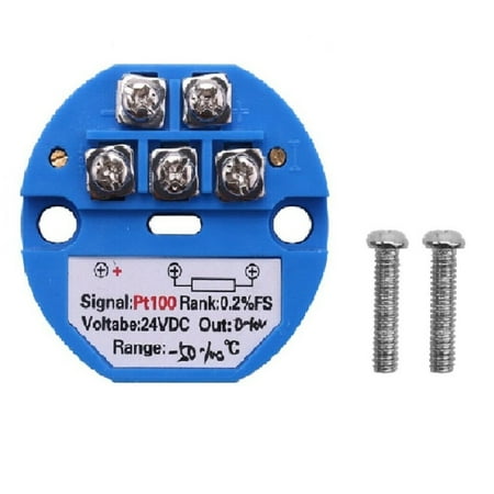 Mingyiq 1PCS RTD PT100 Temperature Transmitter DC24V Minus 50~100 Degrees Output 0-10V
Mingyiq 1PCS RTD PT100 Temperature Transmitter DC24V Minus 50~100 Degrees Output 0-10V