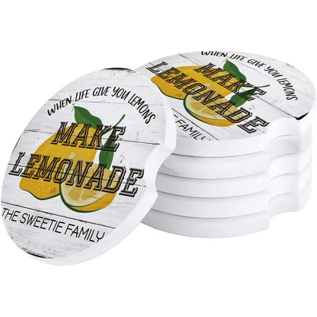 KXMDXA Fresh Lemon Wooden Grain Set of 4 Car Coaster for Drinks Absorbent Ceramic Stone Coasters Cup Mat with Cork Base for Home Kitchen Room Coffee Table Bar Decor
KXMDXA Fresh Lemon Wooden Grain Set of 4 Car Coaster for Drinks Absorbent Ceramic Stone Coasters Cup Mat with Cork Base for Home Kitchen Room Coffee Table Bar Decor