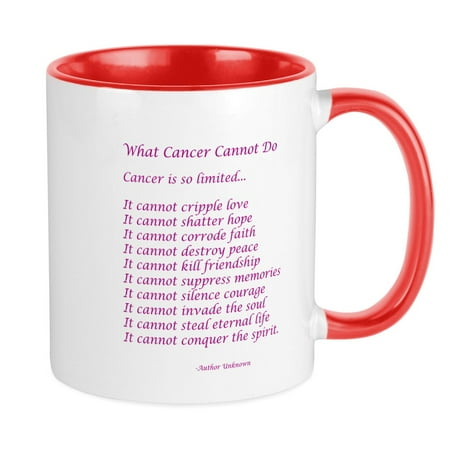 CafePress - What Cancer Cannot Do Poem Mug - Ceramic Coffee Tea Novelty Mug Cup 11 oz
CafePress - What Cancer Cannot Do Poem Mug - Ceramic Coffee Tea Novelty Mug Cup 11 oz