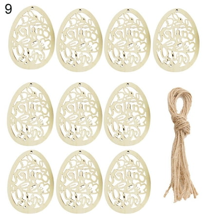 HengL 10Pcs Easter Pendant Decorative Hollow-out Design Wood Bunny Eggs Chick Pendant for Party
HengL 10Pcs Easter Pendant Decorative Hollow-out Design Wood Bunny Eggs Chick Pendant for Party