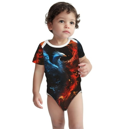 Kdxio Red And Blue Fire Bird Pattern Unisex Baby Cotton Short Sleeve Bodysuits-6 Months
Kdxio Red And Blue Fire Bird Pattern Unisex Baby Cotton Short Sleeve Bodysuits-6 Months