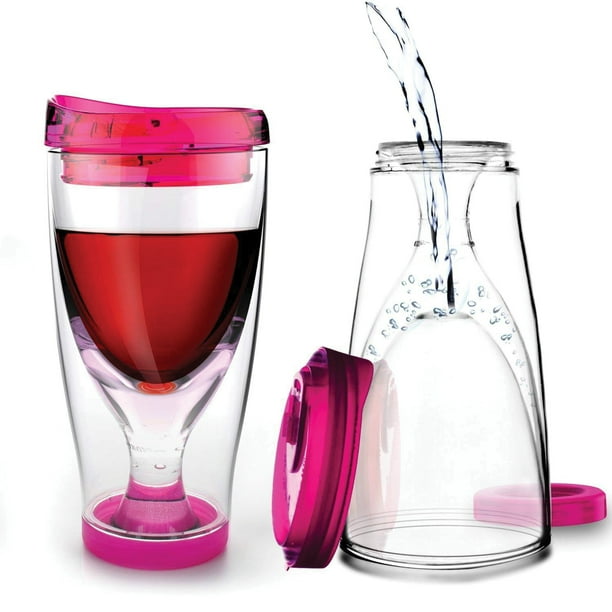Asobu V2GP 10-ounce Vino 2 Go (Pink)
