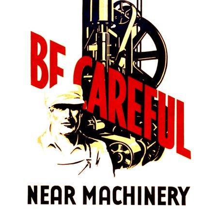 Workplace Safety FAP Poster 1937 Rolled Canvas Art - Science Source (18 x 24)