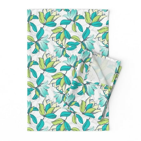 Printed Tea Towel Linen Cotton Canvas - Green Floral Botanicals Hand Drawn Deep Abstract Print Decorative Kitchen Towel by Spoonflower
Printed Tea Towel Linen Cotton Canvas - Green Floral Botanicals Hand Drawn Deep Abstract Print Decorative Kitchen Towel by Spoonflower