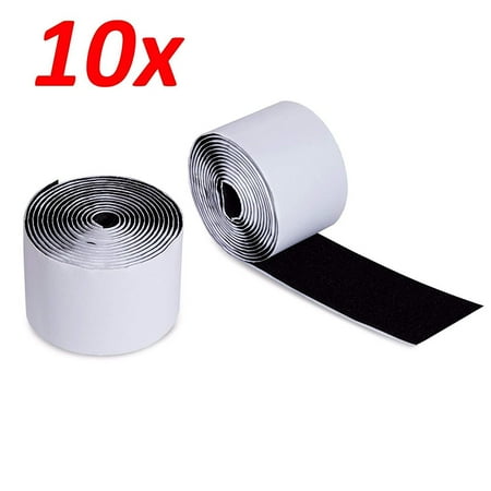 Wideskall 3 FT 1 inch Self Adhesive Tape Hook and Loop Fastener Sticky Back - Black Pack of 10
Wideskall 3 FT 1 inch Self Adhesive Tape Hook and Loop Fastener Sticky Back - Black Pack of 10