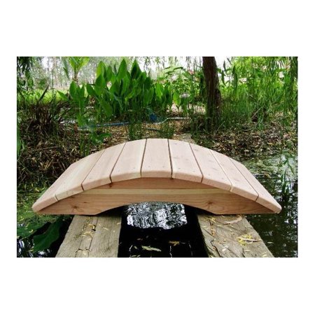 4 ft. Redwood Garden Bridge - No Posts (4 ft. Sealed No Post Bridge)
