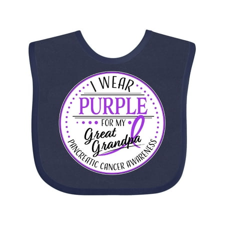 Inktastic I Wear Purple for My Great Grandpa- Pancreatic Cancer Awareness Gift Baby Boy or Baby Girl Bib
Inktastic I Wear Purple for My Great Grandpa- Pancreatic Cancer Awareness Gift Baby Boy or Baby Girl Bib