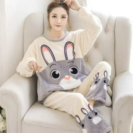 PIKADINGNIS Autumn Winter Warm Flannel Women Pyjamas Sets Thick Coral Velvet Long Sleeve Cartoon Sleepwear Thin Flannel Pajamas Set
PIKADINGNIS Autumn Winter Warm Flannel Women Pyjamas Sets Thick Coral Velvet Long Sleeve Cartoon Sleepwear Thin Flannel Pajamas Set