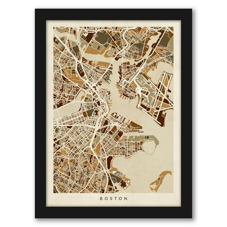 Americanflat Boston Massachusetts Street Map New 2 by Michael Tompsett Black Frame Wall Art
Americanflat Boston Massachusetts Street Map New 2 by Michael Tompsett Black Frame Wall Art