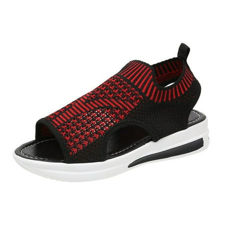 Womens Summer Ladies Thick Soled Shoes Fish Mouth Casual Net Cloth Sandals Summer Open Toe Slide Sandals Comfortable Flats Flip-Flops Sandal Casual Platforms Wedge Sandals Heeled Sandals A20845
Womens Summer Ladies Thick Soled Shoes Fish Mouth Casual Net Cloth Sandals Summer Open Toe Slide Sandals Comfortable Flats Flip-Flops Sandal Casual Platforms Wedge Sandals Heeled Sandals A20845