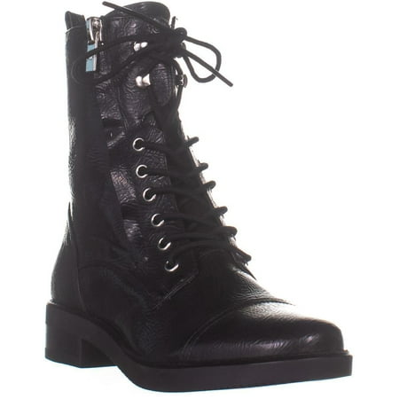 Womens Marc Fisher Uleesa2 Lace Up Combat Boots Black 8 US