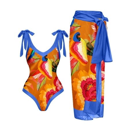 HHei_K Women s Fashion Retro Printed Conservative One-piece Beach Dress Set (2 Piece Set With Bra Pads And No Steel Bra)
HHei_K Women s Fashion Retro Printed Conservative One-piece Beach Dress Set (2 Piece Set With Bra Pads And No Steel Bra)