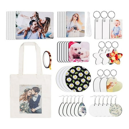 Sublimation Blanks Bulk 45Pcs Sublimation Blanks Products Press Printing Craft Blanks for DIY Coaster Earring
Sublimation Blanks Bulk 45Pcs Sublimation Blanks Products Press Printing Craft Blanks for DIY Coaster Earring