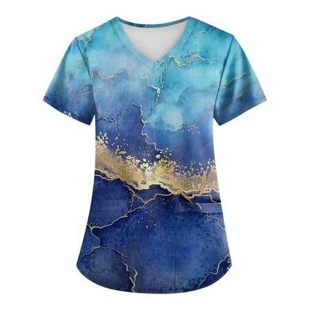 Strungten Plus Size Retro Printed Scrub Working Uniform Tops For Women Cross V-Neck Short Sleeve Fun T-Shirts Workwear Tee With Pockets summer tops for women 2023 trendy
Strungten Plus Size Retro Printed Scrub Working Uniform Tops For Women Cross V-Neck Short Sleeve Fun T-Shirts Workwear Tee With Pockets summer tops for women 2023 trendy