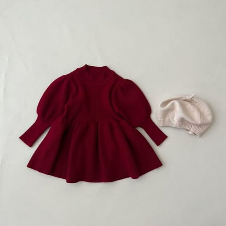 DancePeanut New Baby Girl Dress Autumn Winter Knitted Fashion Puff Sleeve Princess Dress Solid Color Cotton Knit Sweater Toddler Girls Dress
DancePeanut New Baby Girl Dress Autumn Winter Knitted Fashion Puff Sleeve Princess Dress Solid Color Cotton Knit Sweater Toddler Girls Dress