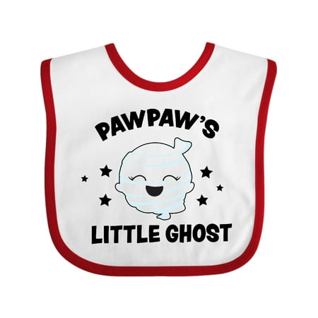 Inktastic Cute Pawpaw s Little Ghost with Stars Gift Baby Girl Bib