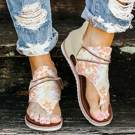 Cathalem Wedding Shoes for Women Sandals Sandals For Women Summer Fashion Print Flat Dress Sandals for Women Low Heel Comfortable Yellow 7
Cathalem Wedding Shoes for Women Sandals Sandals For Women Summer Fashion Print Flat Dress Sandals for Women Low Heel Comfortable Yellow 7