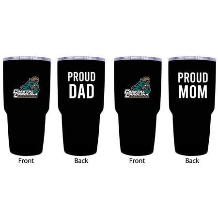 Coastal Carolina University Proud Mom and Dad 20 oz Insulated Stainless Steel Tumblers 2 Pack
Coastal Carolina University Proud Mom and Dad 20 oz Insulated Stainless Steel Tumblers 2 Pack