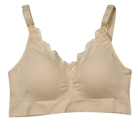SOOMLON Bralettes for Women Plus Size Comfortable Breathable No Underwire Front Buckle Breastfeeding Bra Athletic Bra Workout Bra Beige L
SOOMLON Bralettes for Women Plus Size Comfortable Breathable No Underwire Front Buckle Breastfeeding Bra Athletic Bra Workout Bra Beige L