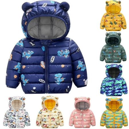 2-7T Winter Hooded Down Coats for Kids Baby Boys Girls Dinosaur Light Puffer Padded Jacket with Bear Ear Toddler Snow Outerwear
2-7T Winter Hooded Down Coats for Kids Baby Boys Girls Dinosaur Light Puffer Padded Jacket with Bear Ear Toddler Snow Outerwear