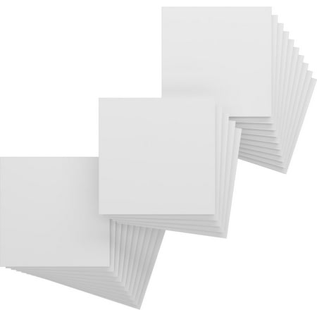 Ekena Millwork 11 3/4 W x 11 3/4 H x 3/8 T PVC Hobby Boards Unfinished (25-Pack)