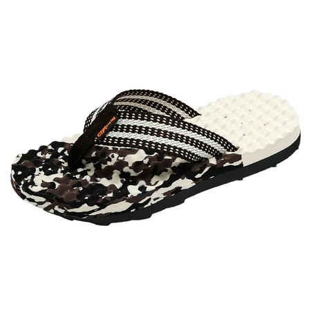 Sandals Men Beach Thick Sole Flip Flop Sandal Eva Brown 40