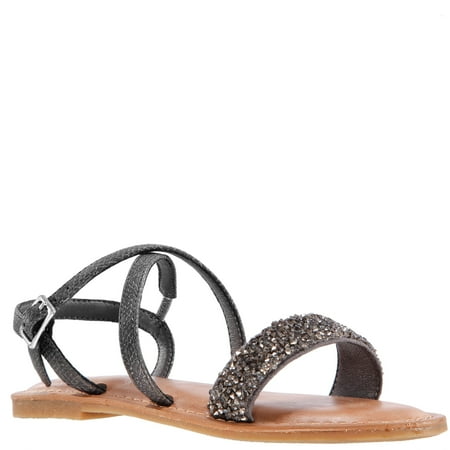 KIDPIK Girls Pebbled Strap Sandal Size: 9 Toddler - 6 Youth