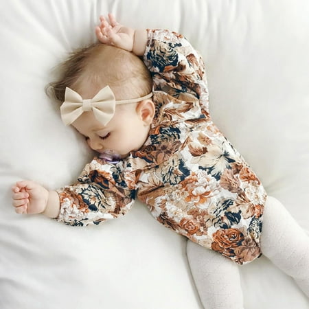 TUOBARR Newborn Infant Baby Girls Fashion Long Sleeve Floral Romper Bodytsuit Outfits Orange (0-24Months) 
TUOBARR Newborn Infant Baby Girls Fashion Long Sleeve Floral Romper Bodytsuit Outfits Orange (0-24Months)