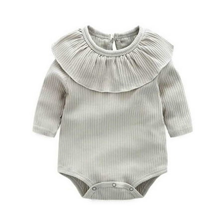 Fesfesfes Newborn Baby Sweet Girl Ruffled Solid Color Long Sleeves Romper Jumpsuit Outfit
Fesfesfes Newborn Baby Sweet Girl Ruffled Solid Color Long Sleeves Romper Jumpsuit Outfit